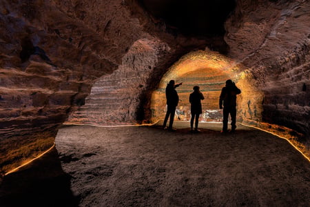 A view inside the caves of Hella during a South Coast Tour