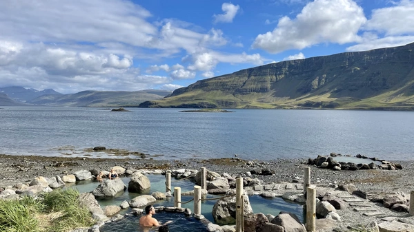 Multiple temperature geothermal pools in pristine natural setting