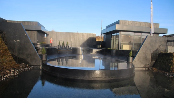 Family-friendly geothermal bathing experience at Krauma spa